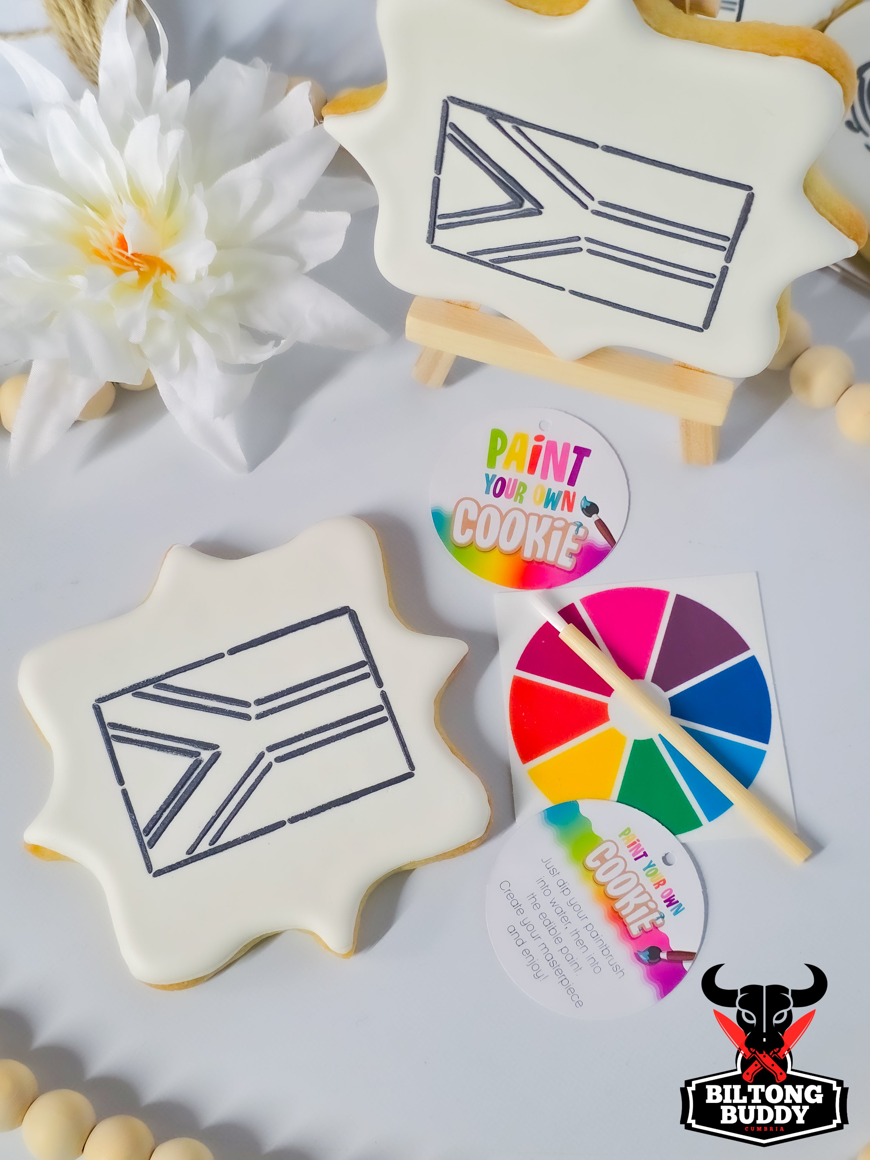 South Africa Flag - Paint Your Own Sugar Cookie