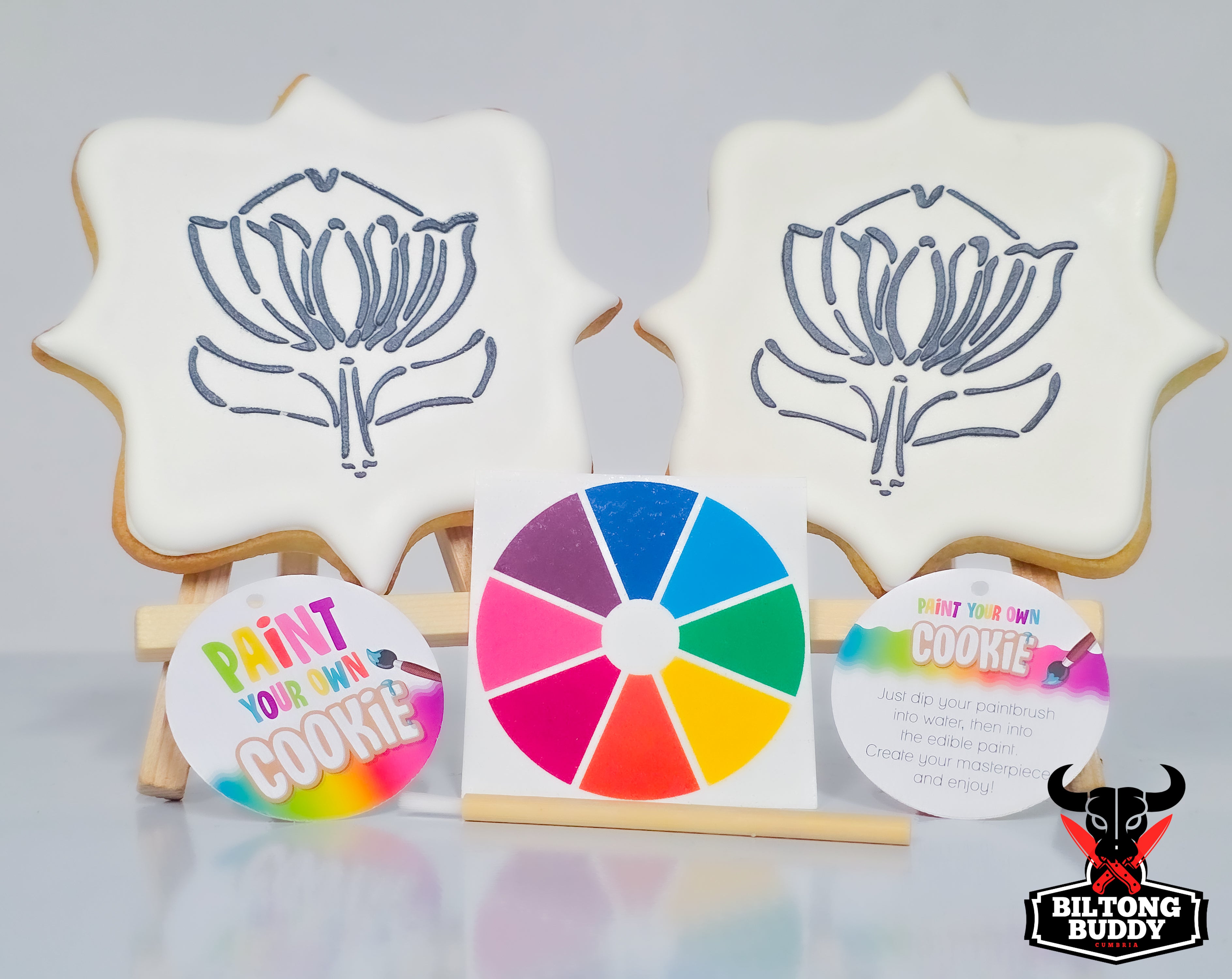 Protea Bloom - Paint Your Own Sugar Cookie