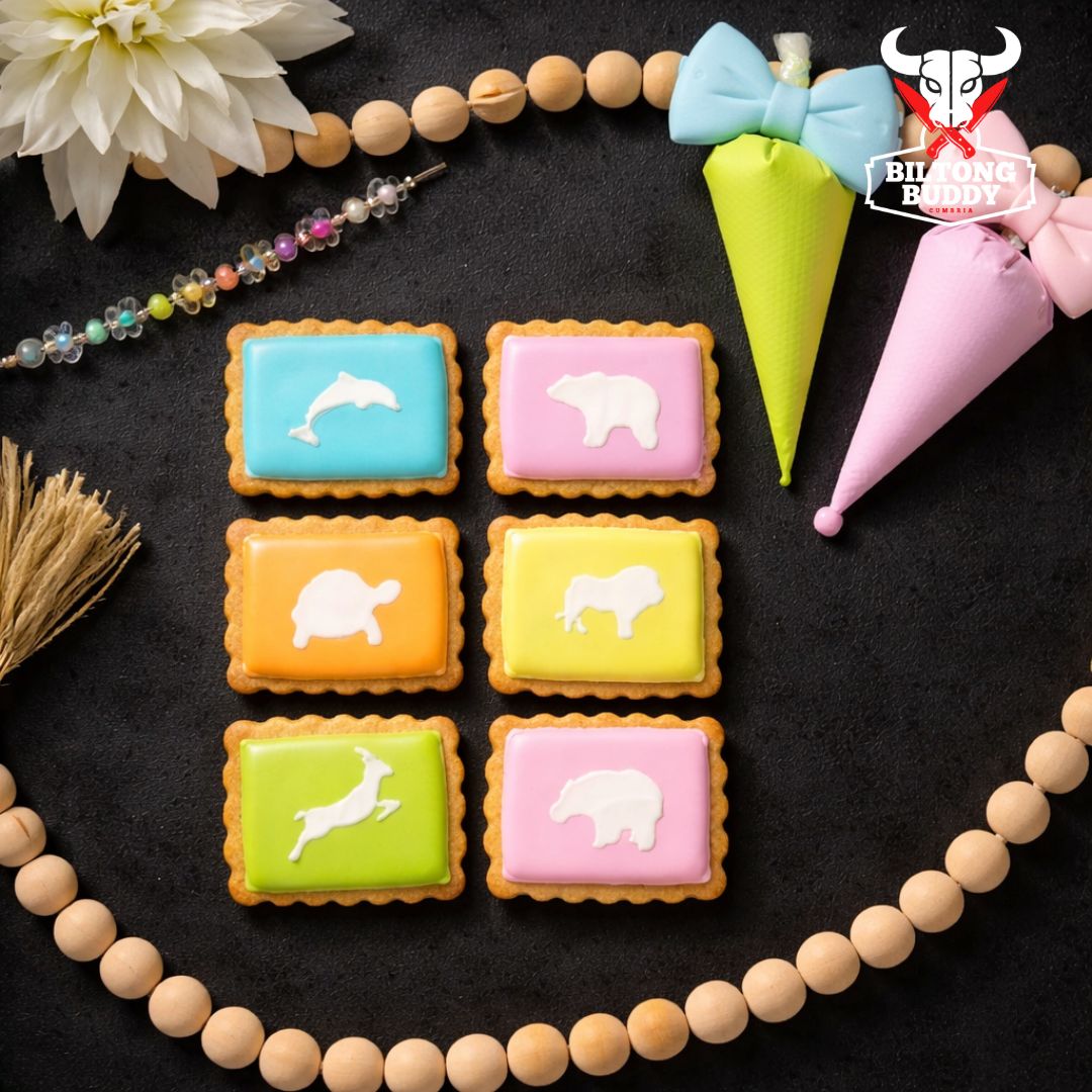 African Iced Zoo Cookies 4's