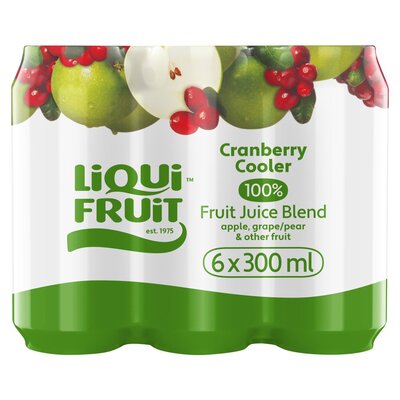 Liqui Fruit Cranberry Cooler 6x300ml Pack