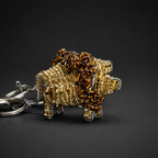 Beaded Lion 3D Keyring