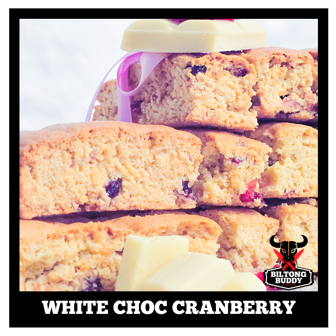 White Choc Cranberry Rusks 9s