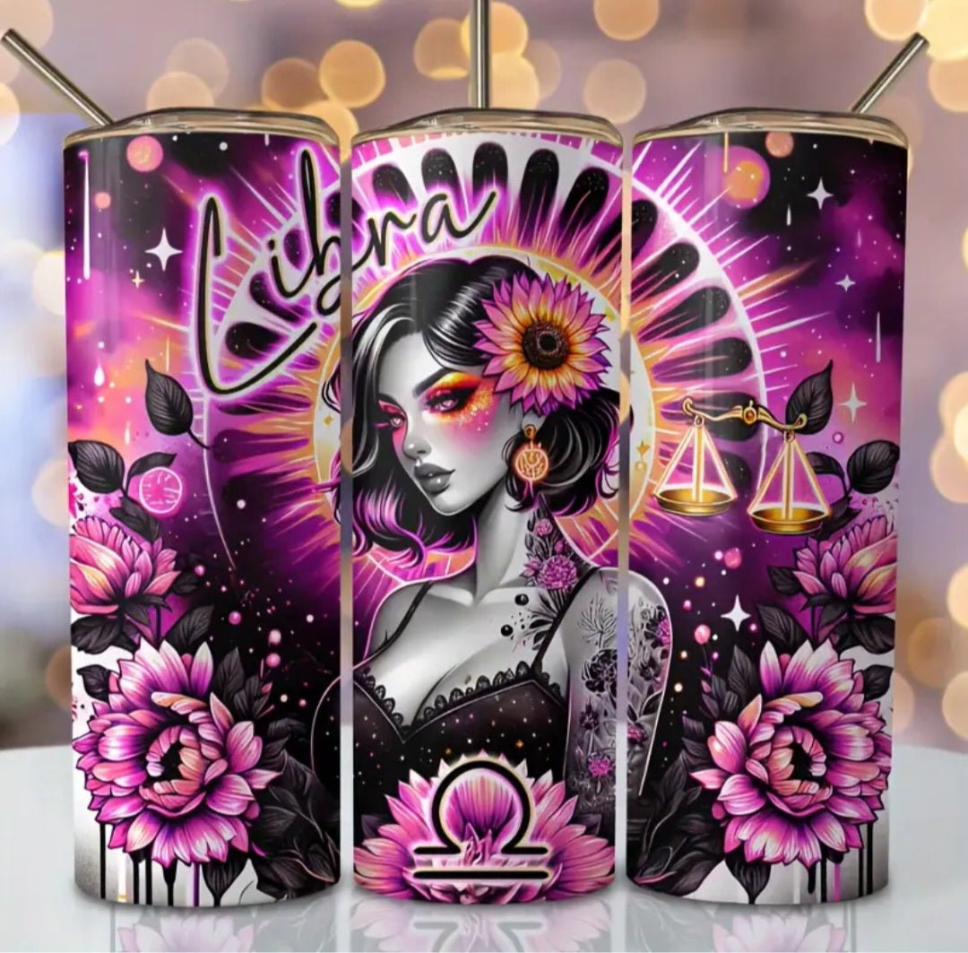 20oz Stainless Steel Flask Libra