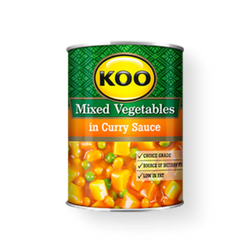 Koo Mixed Vegetable In Curry Sauce Size: 420g