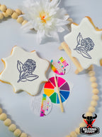 Protea - Paint Your Own Sugar Cookie