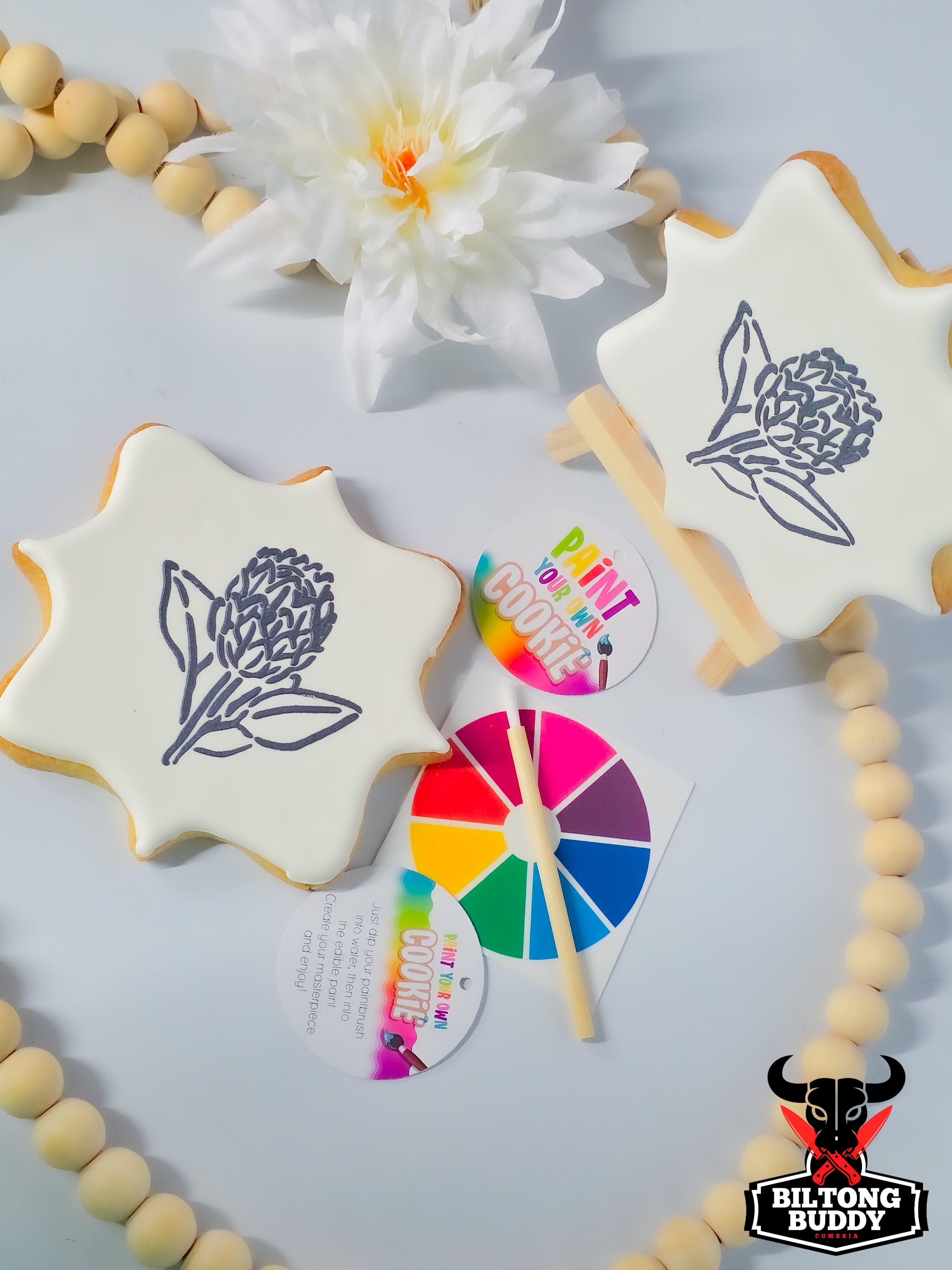 Protea - Paint Your Own Sugar Cookie