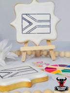 South Africa Flag - Paint Your Own Sugar Cookie