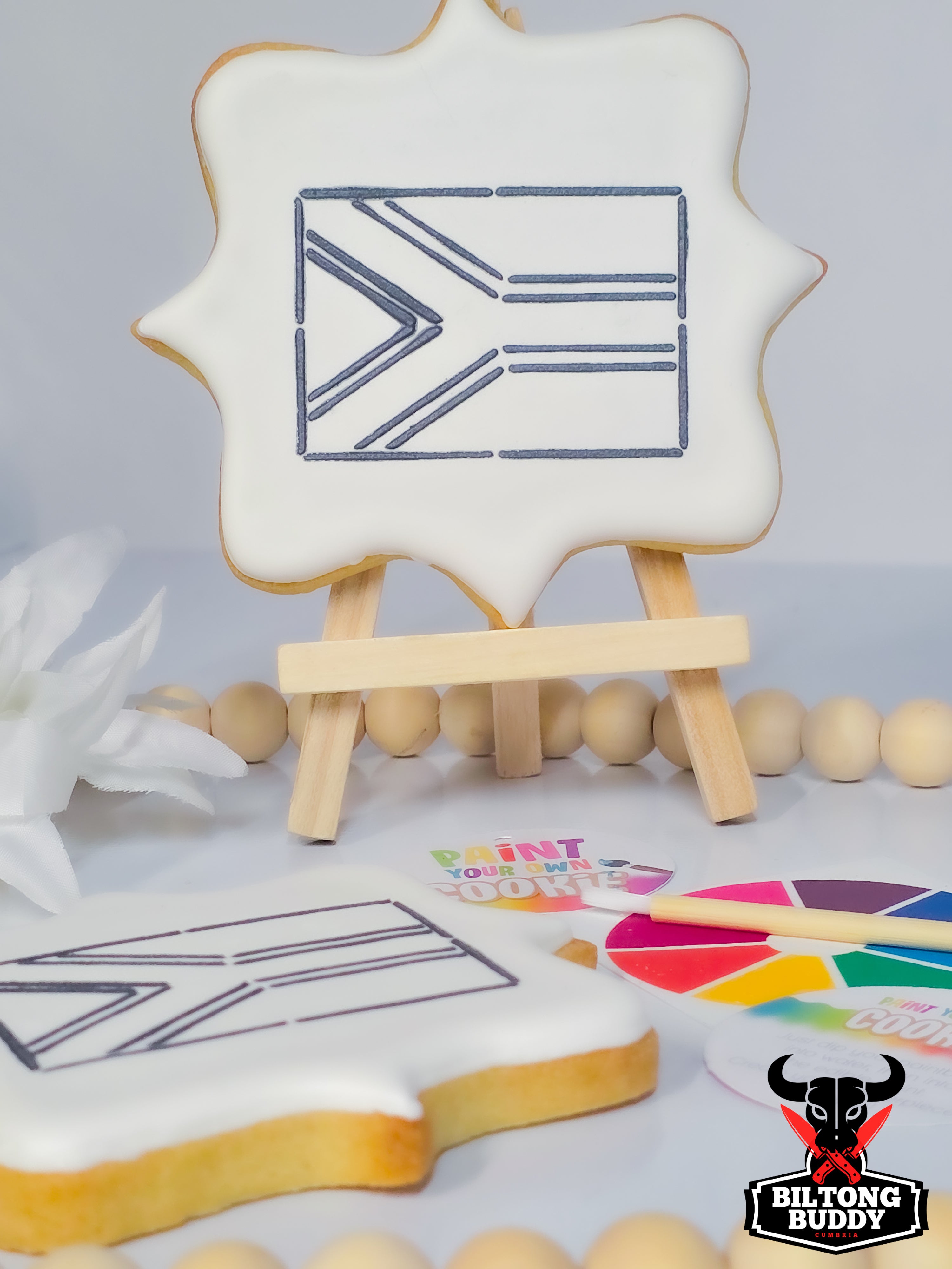 South Africa Flag - Paint Your Own Sugar Cookie