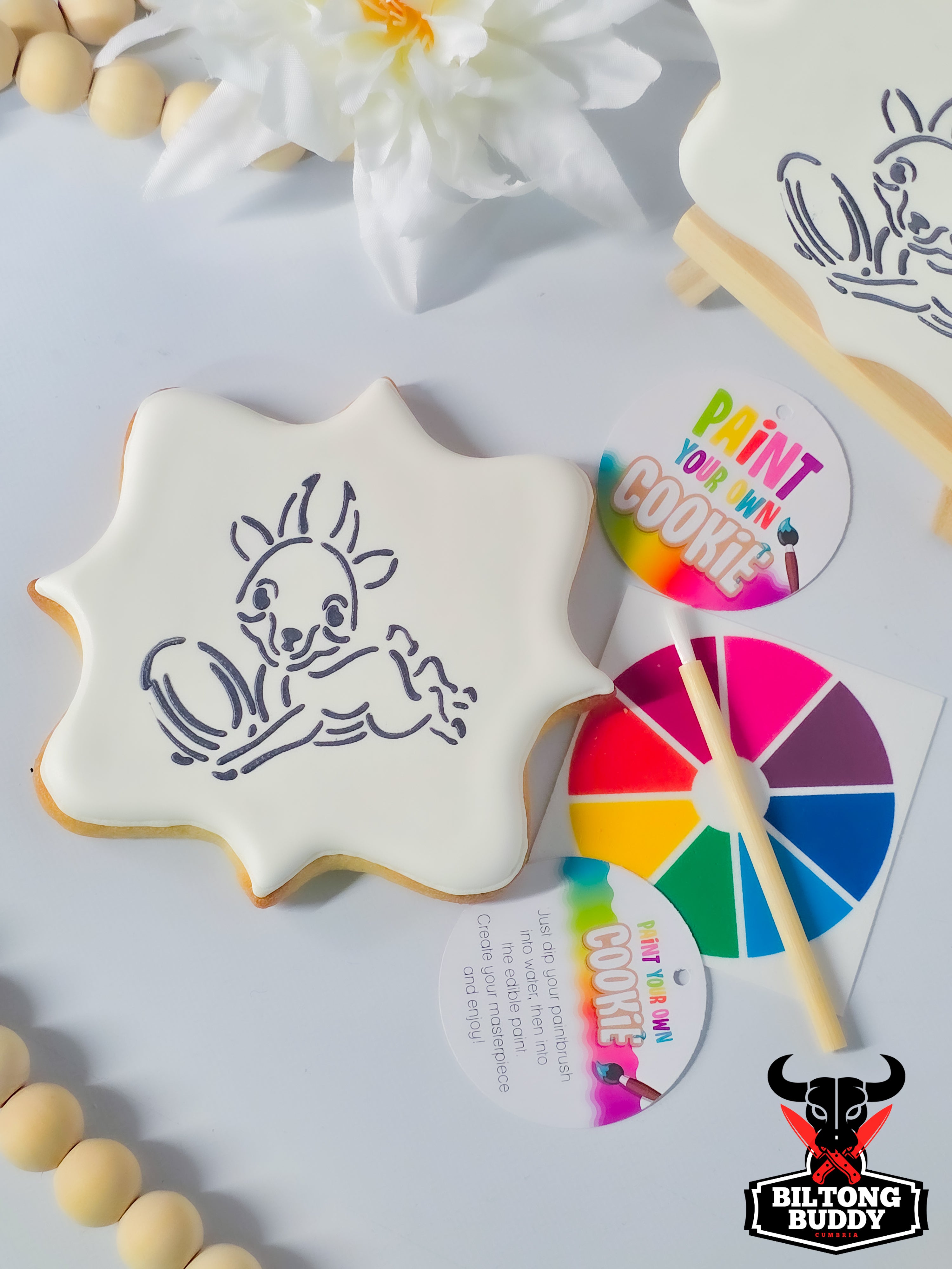 Springbok Pounce- Paint Your Own Sugar Cookie
